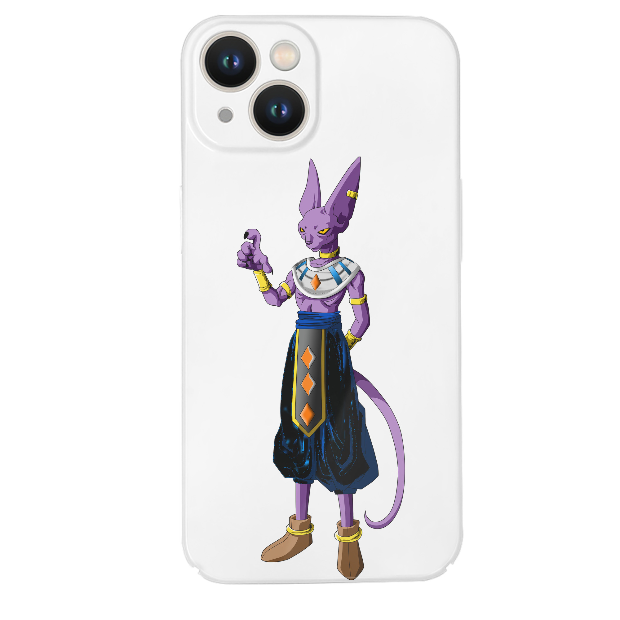 （画像用） ドラゴンボール ビルス 破壊神ビルス DRAGON BALL Beerus Birusu 【iPhone 14シリーズ対応】ハードケース